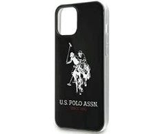 Dėklas Us Polo Assn US Polo USHCP12LTPUHRBK Apple iPhone 12 Pro Max 6,7″ juodos spalvos Shiny Big Logo