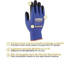 Pirštinės Uvex Athletic Lite, mėlynos 9 dydis