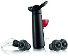 Vacu Vin 09846606 Weinpumpe Concerto mit 3 Stopfen