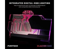 PHANTEKS Glacier G40 RTX 4090 Waterblock with Backplate for MSI, D-RGB – juodas