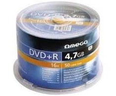 Omega DVD + R 4.7 GB 16x 50 vienetų (40259)