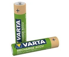 Varta Recycled AAA įkraunamos baterijos 800 mAh, 2 vnt.