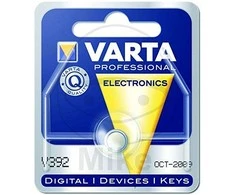 Varta sagos formos elementas V392 didelės srovės 1,55 V 38 mAh, 1 lizdinė plokštelė