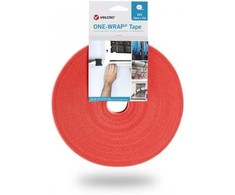 VELCRO® ONE-WRAP® Velcro juosta 25m ir 10mm pločio oranžinė