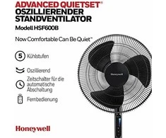 Kondicionierius Honeywell grindų ventiliatorius su osciliacija, 5 greičiai, nuotolinis valdymas, HSF600B