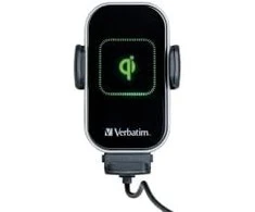 Automobilinis telefono laikiklis su beilaidžiu įkrovimu Verbatim FWC-02 15W Qi 49553