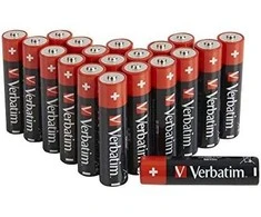Verbatim ALKALINE BATTERY AA 20 PACK/HANGCARD