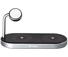 Verbatim WCS-03 3in1 Qi MFi Dual Wireless Apple Charger mažmeninė prekyba