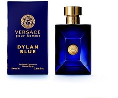 Versace Dylan Mėlyna Pour Homme Perfumed Dezodorantas Purškiklis purškiamas dezodorantas vyrams, 100 ml