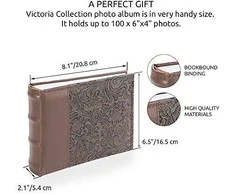 Victoria Collection Albumas B 10x15/100M Flower-4, ruda