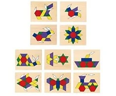 Viga Žaidimų Kirtimė Mozaika 148 detalių Geometrinė Montessori