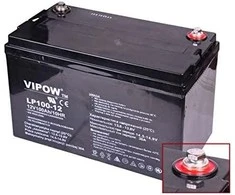 Švino akumuliatorius VIPOW 12V 100Ah