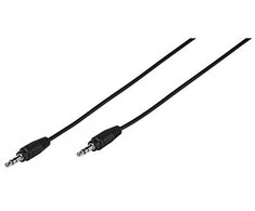 Vivanco kabelis 3,5 mm - 3,5 mm 1 m, juodas (35810)
