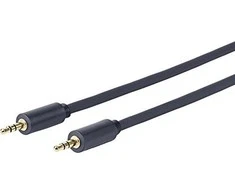 Kabelis VivoLink Jack 3.5mm - Jack 3.5mm 1m juoda (PROMJ1)