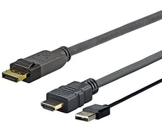 USB kabelis VivoLink Pro HDMI + USB iki DP 1 matuoklis - PROHDMUSBDP1