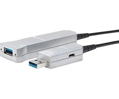 USB kabelis VivoLink USB-A - USB-A 20 m Juodas ir baltas (PROUSB3AAF20)