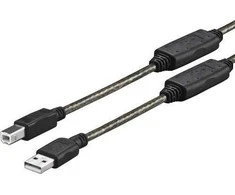USB kabelis VivoLink USB-A - mikro B 5 m juodasis (PROUSB5)
