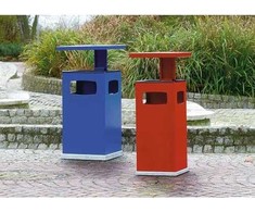 HAGLEITNER Šiukšliadėžė su pelenine, V formos dalis, antracito spalvos, cinkuotas plienas/plienas su milteliniu dengimu, 70 ltr. su metaliniu vidiniu indu, ugniai atspari, lauko sąlygoms, paruošta įrengimui į žemę, įsk. medžiagą