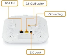 „Zyxel Networks“ ZYXEL WAX630S AX3000 2X2+4X4 MU-MIMO, IŠMANI ANTENA, ĮSKAIČIUOTA 1 METŲ NEBULA PRO, 1X1G ir 1X1/2,5 GB LAN PRIEŠVAS, POE+(802.3AT), ATSKIRTI / NEBULADLOUD
