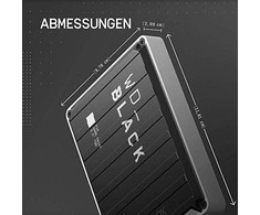 Kietasis diskas Sandisk WD Juodas P10 žaidimų diskas USB3.2 Gen1 2TB, skirtas Xbox Series X/S, juodas