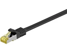 „Goobay ReaderDelockRJ45“ jungiamasis kabelis, CAT 6A S/FTP (PiMF), 500 MHz su CAT 7 žaliais kabeliais, juodas - Kabelio ilgis 30 m