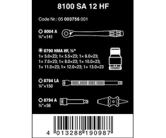 Terkšlė su galvutėmis WERA 8100 SA 12 HF Zyklop
