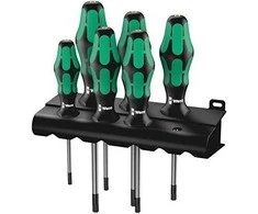 Atsuktuvų komplektas Wera 367/6 TORX HF Kraftform Plus; 6 vnt.