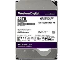 Vidinis Kietasis Diskas - Western Digital Violetinė Pro 22 TB 7200 RPM 512 MB 3.5"