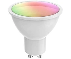 Lemputė LED GU10, 230V, 5.5W, 400lm, 2700K - 6500K, CCT, RGB, išmanioji Wi-Fi, valdoma programėle, TUYA, WOOX