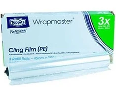Multi Film Wrapmaster unperforated B45cm x L300m 7my PE clear, 3 pcs/carton