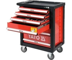 Įrankių vežimėlis Yato 6 stalčiai su įranga (YT-55307)