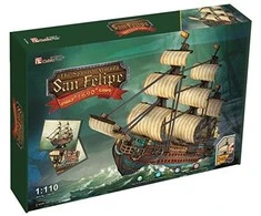CUBICFUN 3D dėlionė „Ispanų karo laivas San Felipe“