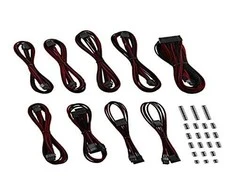 CableMod Classic ModMesh C-Series Cable Kit Corsair RMi & RMx – juodas/blood red