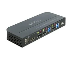 Delock DisplayPort 1.4 KVM Switch 8K 30 Hz su USB 3.0 ir garsu