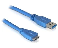 Sonstige Delock USB 3.0 A tipo į USB 3.0 Micro B tipo jungtį, 3 m, mėlynas