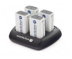 everActive automatinis 4 x 9V įkraunamų baterijų įkroviklis