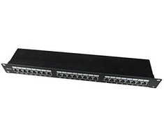 GEMBIRD NPP-C548CM-001 Gembird 19 patch panel 48 port 2U cat.5e su galinio kabelio valdymu, juodas