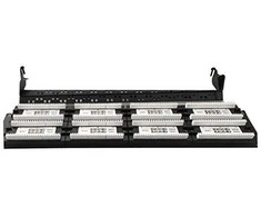 GEMBIRD NPP-C648CM-001 Gembird 19 patch panel 48 port 2U cat.6 su galinio kabelio valdymu, juodas