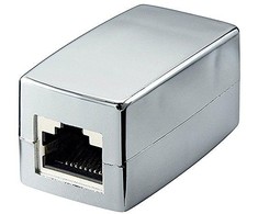 Goobay Wentronic 68161-GB CAT5 modulinė mova 2x RJ45 lizdas ekranuotas kryžminis