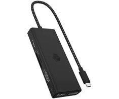 RaidSonic Icy Box IB-DK4011-CPD 7-in-1 USB Type-C prijungimo stotis su triguba vaizdo išvestimi
