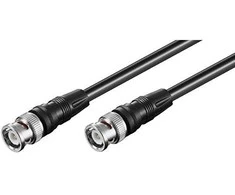 Kabelis MicroConnect BNC - BNC 1m juoda (50423)