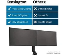 Laikiklis Leitz KENSINGTON space-saving dual monitorius arm