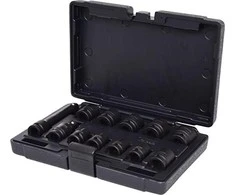 1/2" šešiakampė smūginė galvutė, trumpa, KS Tools