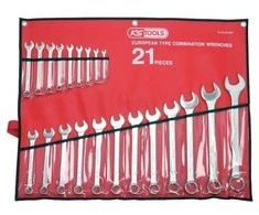 Kombinuotų raktų komplektas 6-32mm 21vnt. su dėklu, KS Tools