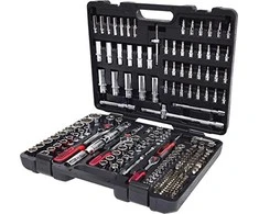 Galvučių komplektas CHROMEplus, 1/4+3/8+1/2'' 195 vnt.., KS Tools
