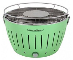 LotusGrill Garden Grilis Coal Standard 32 cm x 32 cm žalia