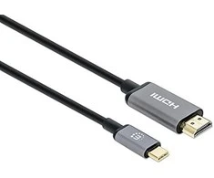 Kabelis USB Manhattan USB-C - HDMI 2 m Juodas (153607)