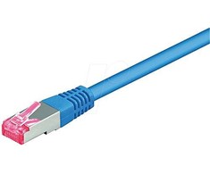 Goobay Kabelis LAN Patchcord CAT 6A S/FTP Mėlyna 1,5m