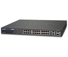 Šakotuvas Jungiklis Planet FGSW-2624HPS 24 prievadų 24x PoE + 2 x Gigabit TP / SFP derinys