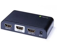 TECHLY 023974 Techly AV HDMI 2.0 skirstytuvas 1x2 UHD 4Kx2K 3D kintamosios srovės maitinimas